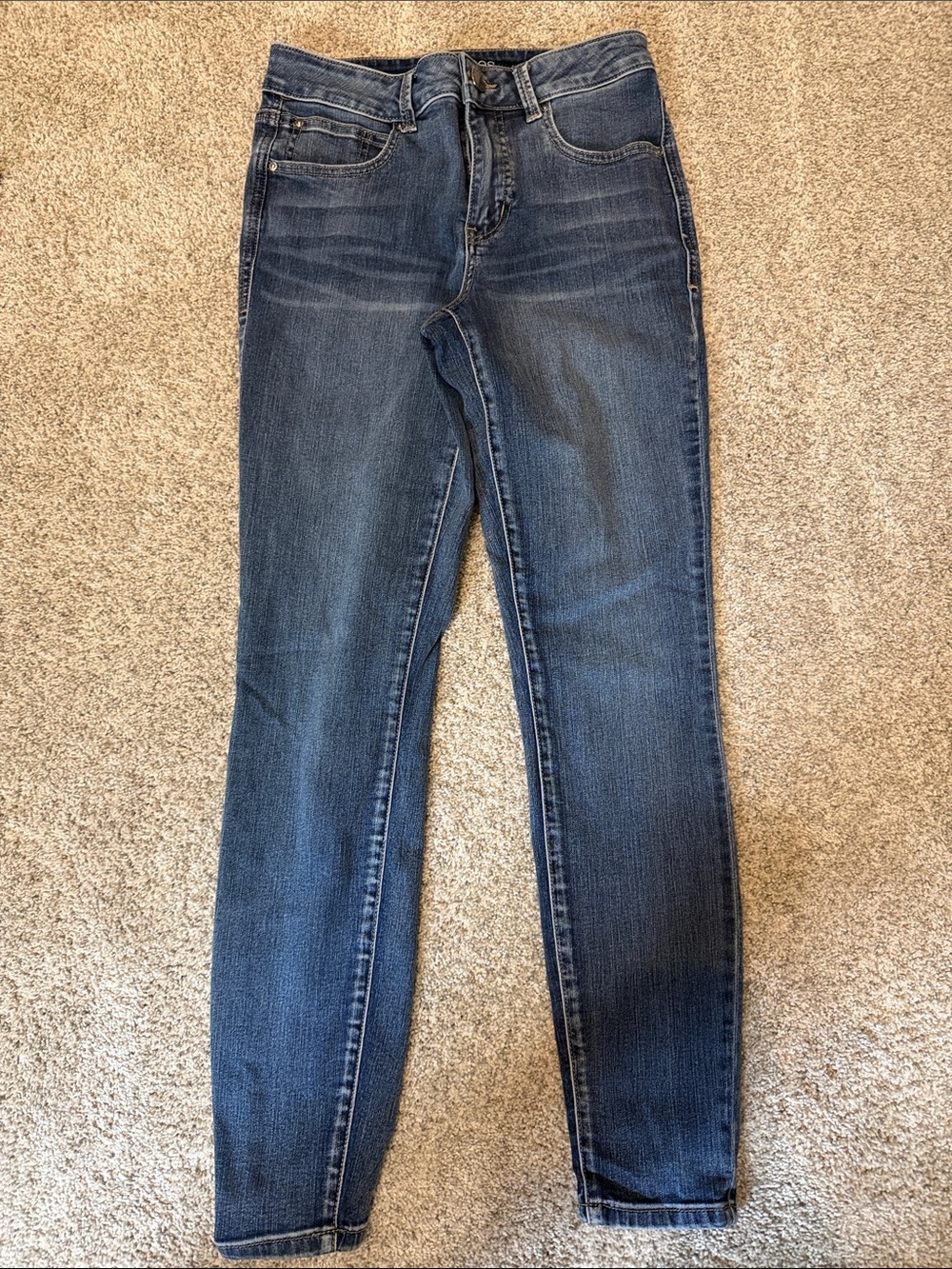 Maurices Dark Blue Skinny High-Rise Jeans